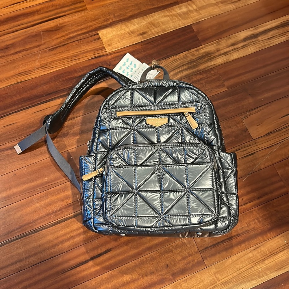 TWELVELittle Companion Backpack Gray Quilted